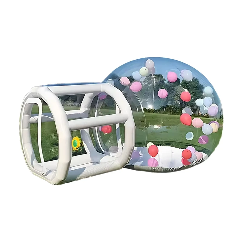 在庫あり PVC ジャンピングバウンシーバブルハウス 充気バブルドームテント 3m 4m 5m ジャンプハウスキャッスル ホワイトバウンスハウス