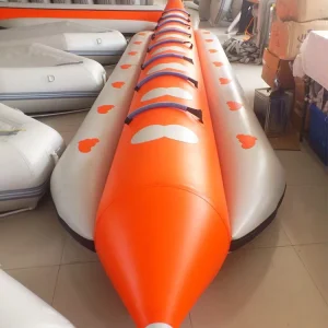 Perahu Pisang Tiup Kustom PVC untuk Olahraga Air