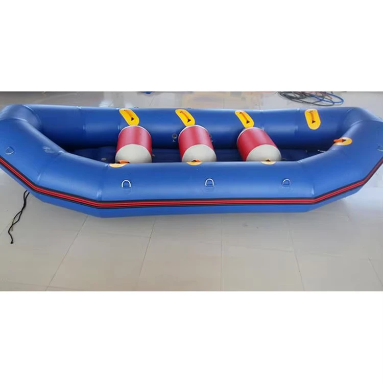 thuyền bơm hơi chèo thuyền vượt thác, thuyền cứu hộ biển sông đáy đôi nặng
