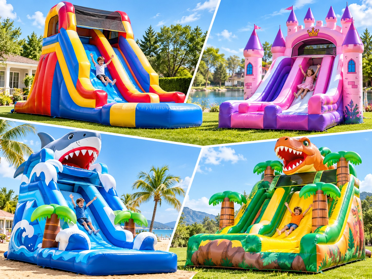 Inflatable Dry Slides