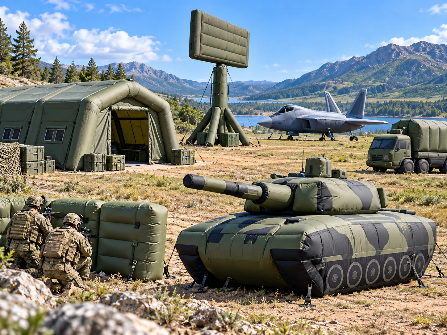 Inflatable military products