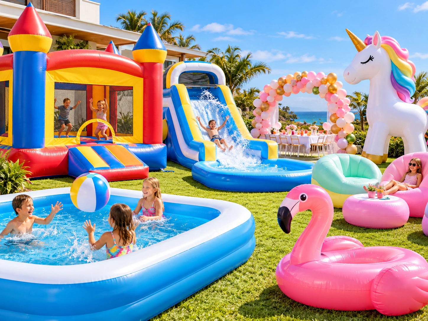 Inflatable party products