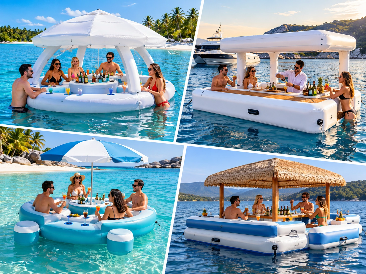 Inflatable water bar